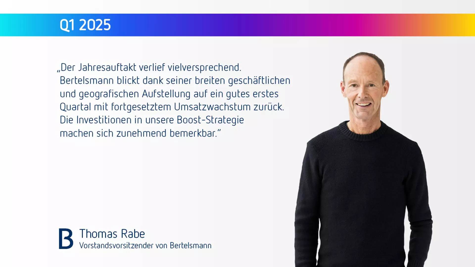 Statement Thomas Rabe