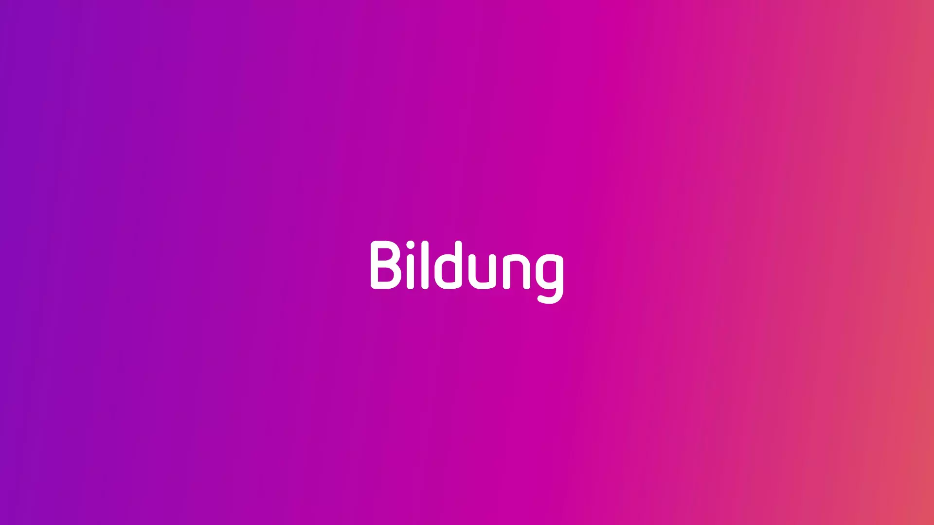 Bildung