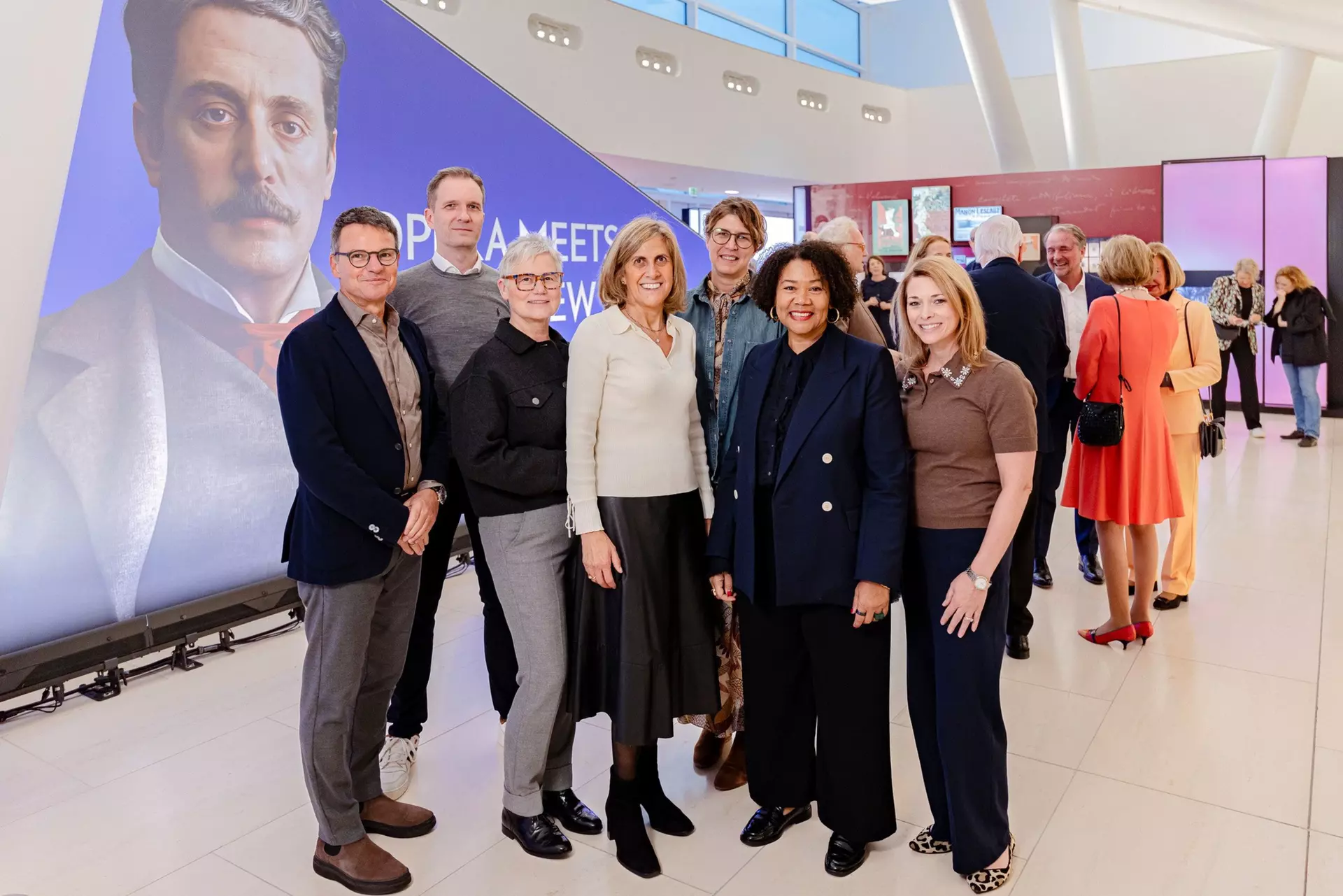 Group photo with members of the Bertelsmann Management Representative Committee and Chairwoman Núria Cabutí