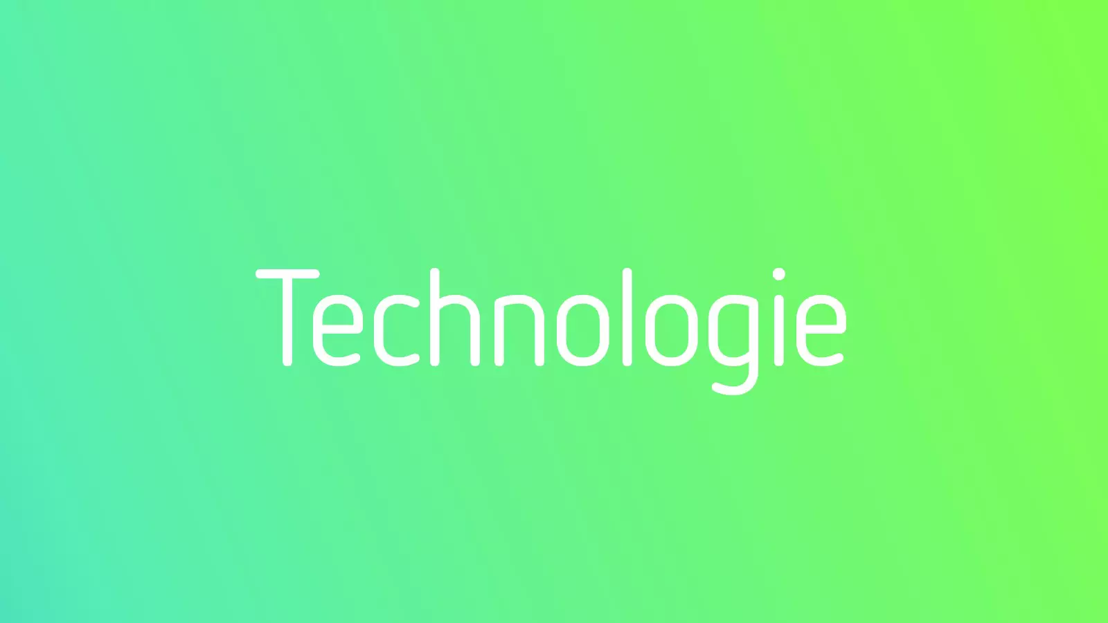 Technologie auf grünem Verlauf