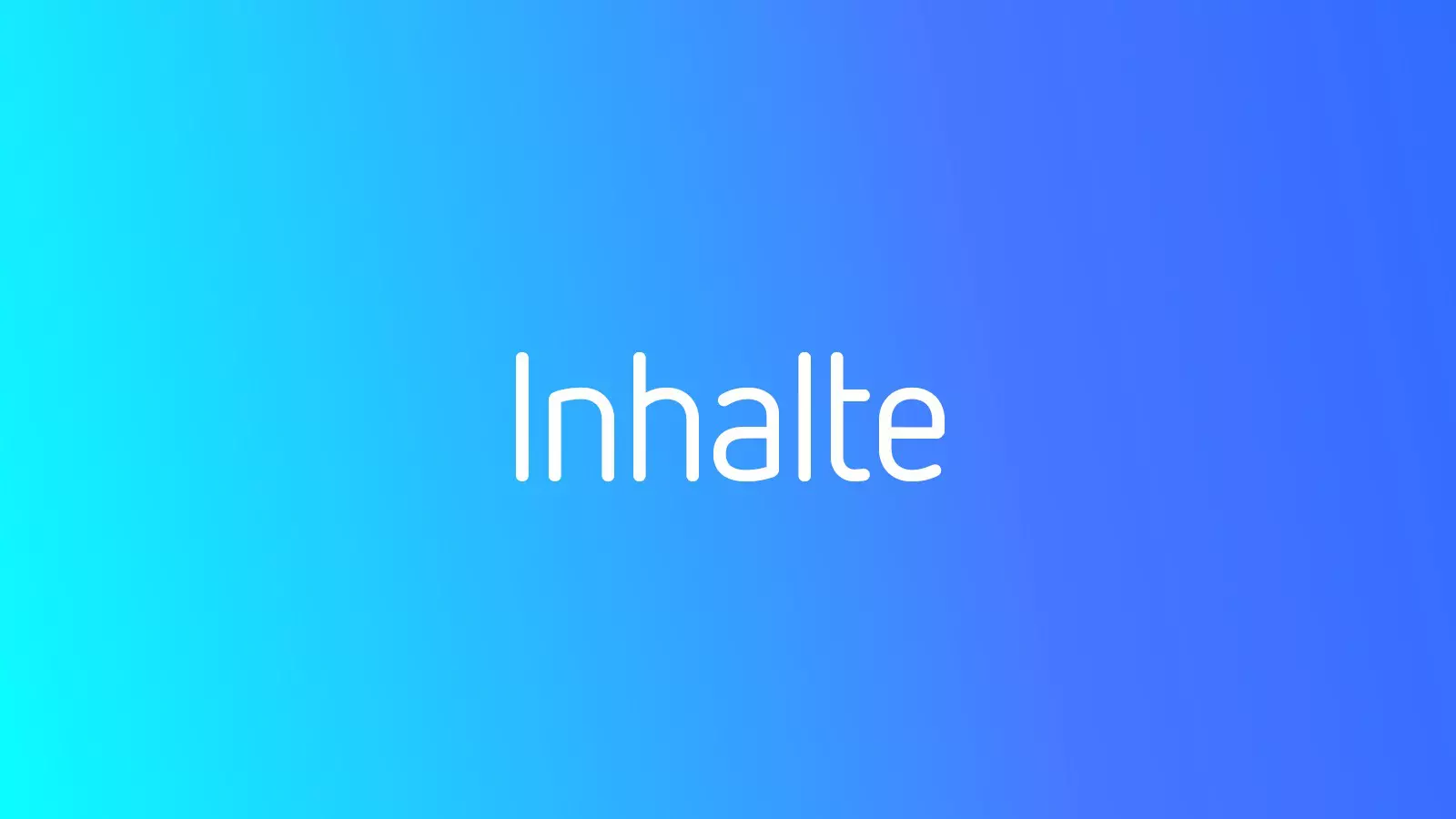 Inhalte auf blauem Verlauf