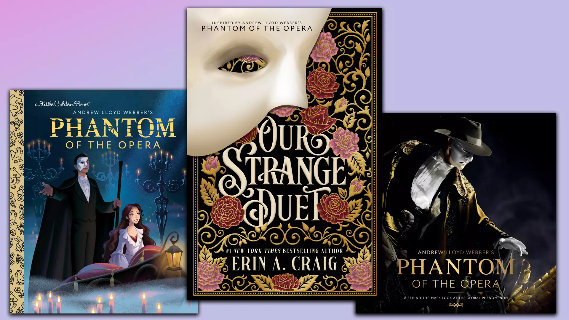 Cover of the several works regarding the phantom of the opera