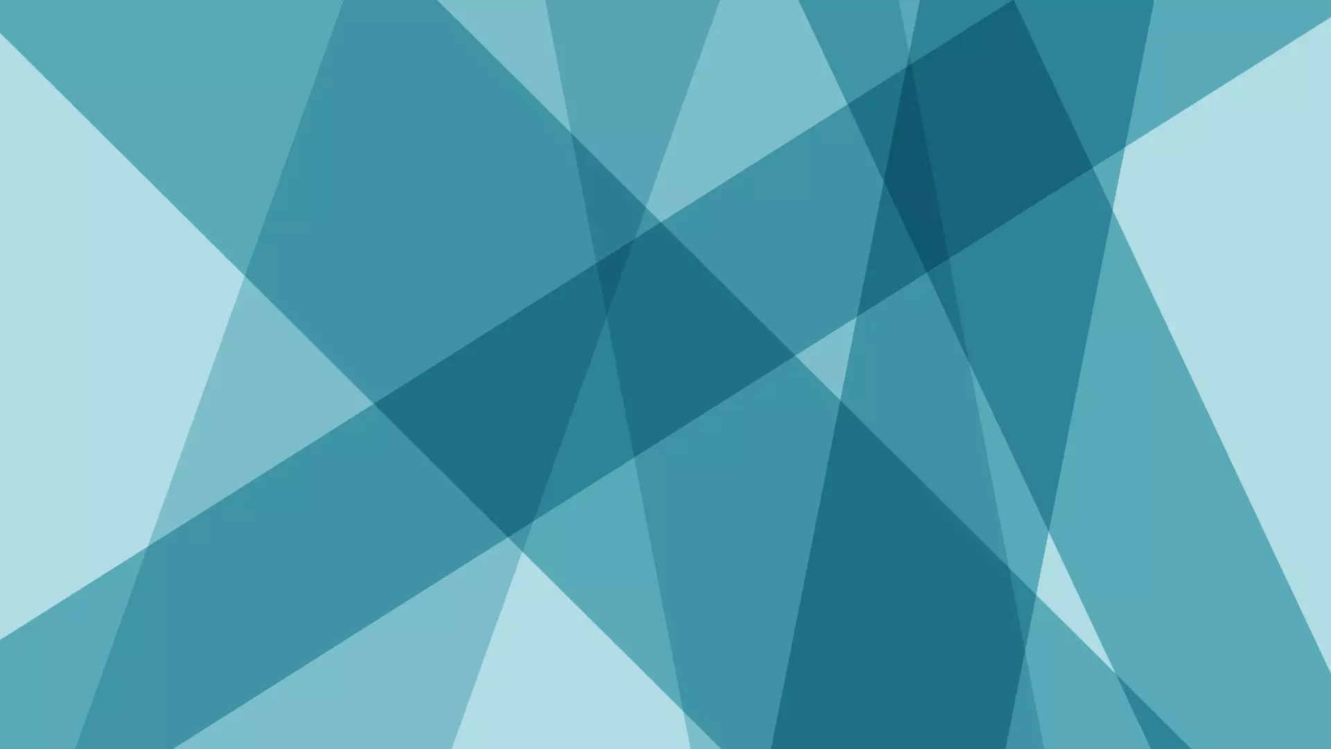 Überlagerte türkisfarbene Linien und transparente Flächen formen ein ruhiges, geometrisch wirkendes abstraktes Muster.