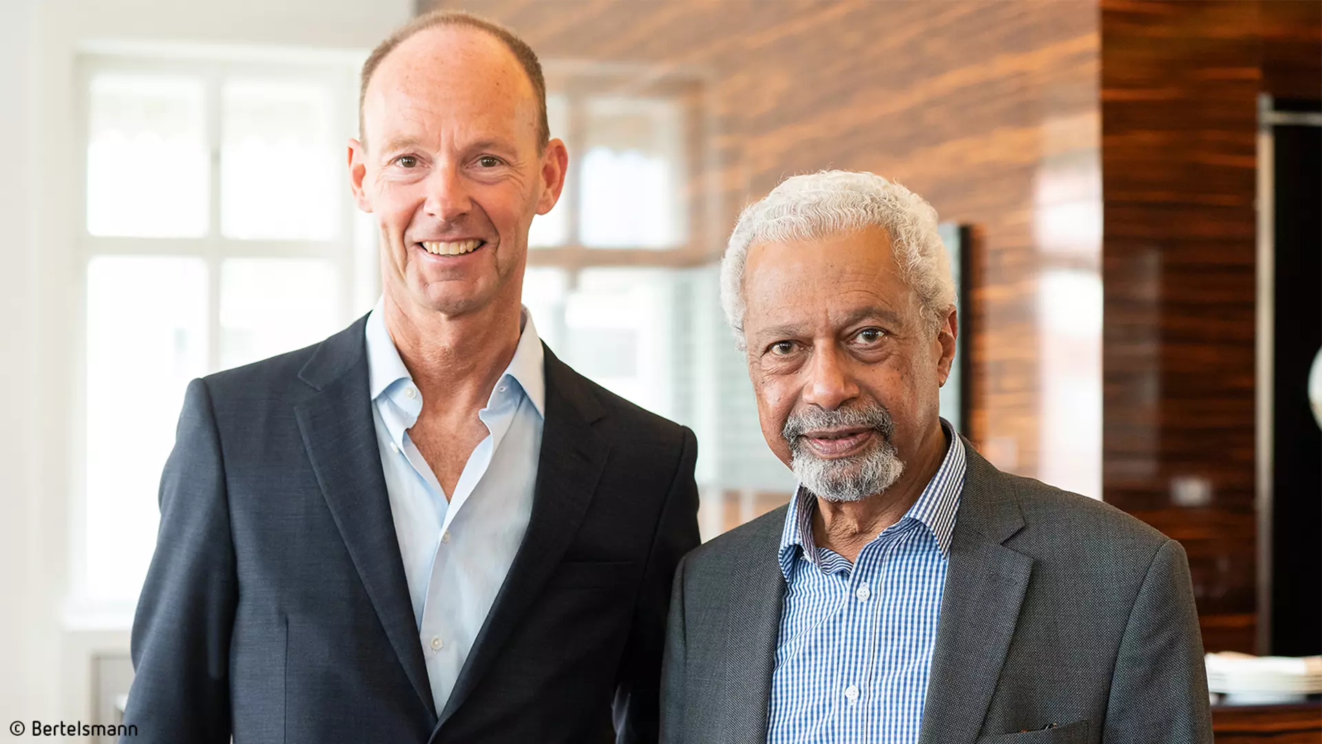 Thomas Rabe und Abdulrazak Gurnah (v. l.)
