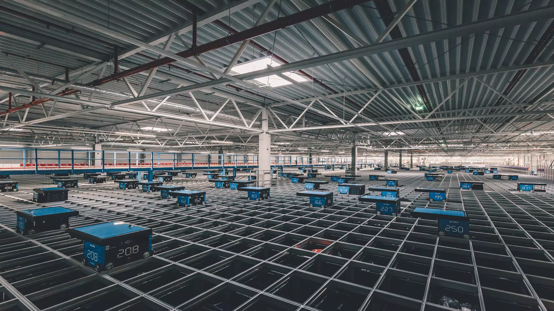Multiple Logistics Robots in a warehouse