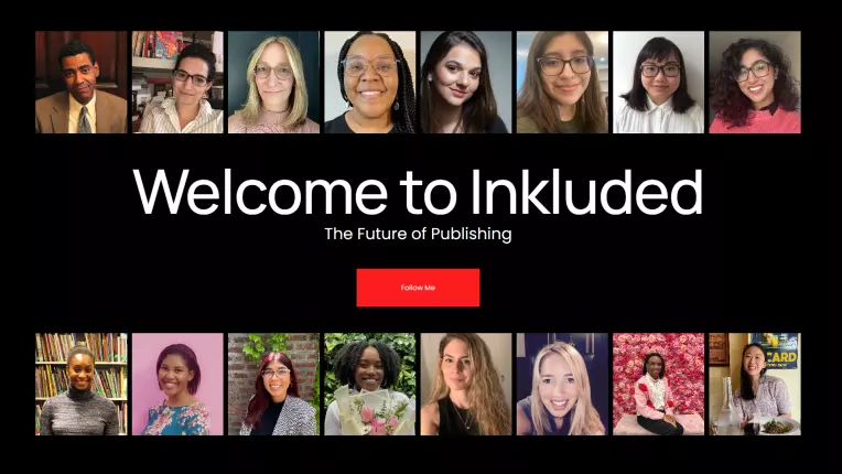 There are 16 faces in the picture. Men and women, old and young, white and Black, some wearing glasses and some not, with long hair and short hair. They are all smiling at the camera.