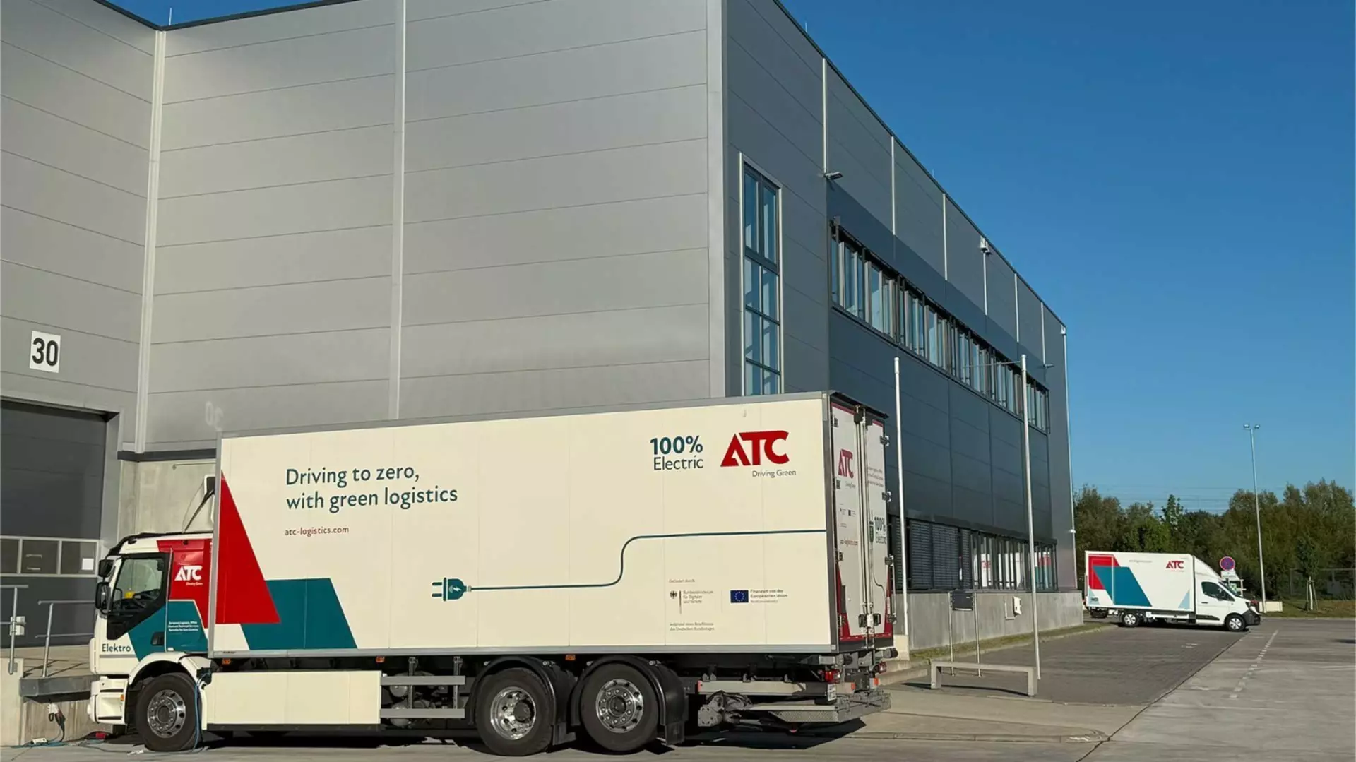 Truck in front of Arvato logistics center