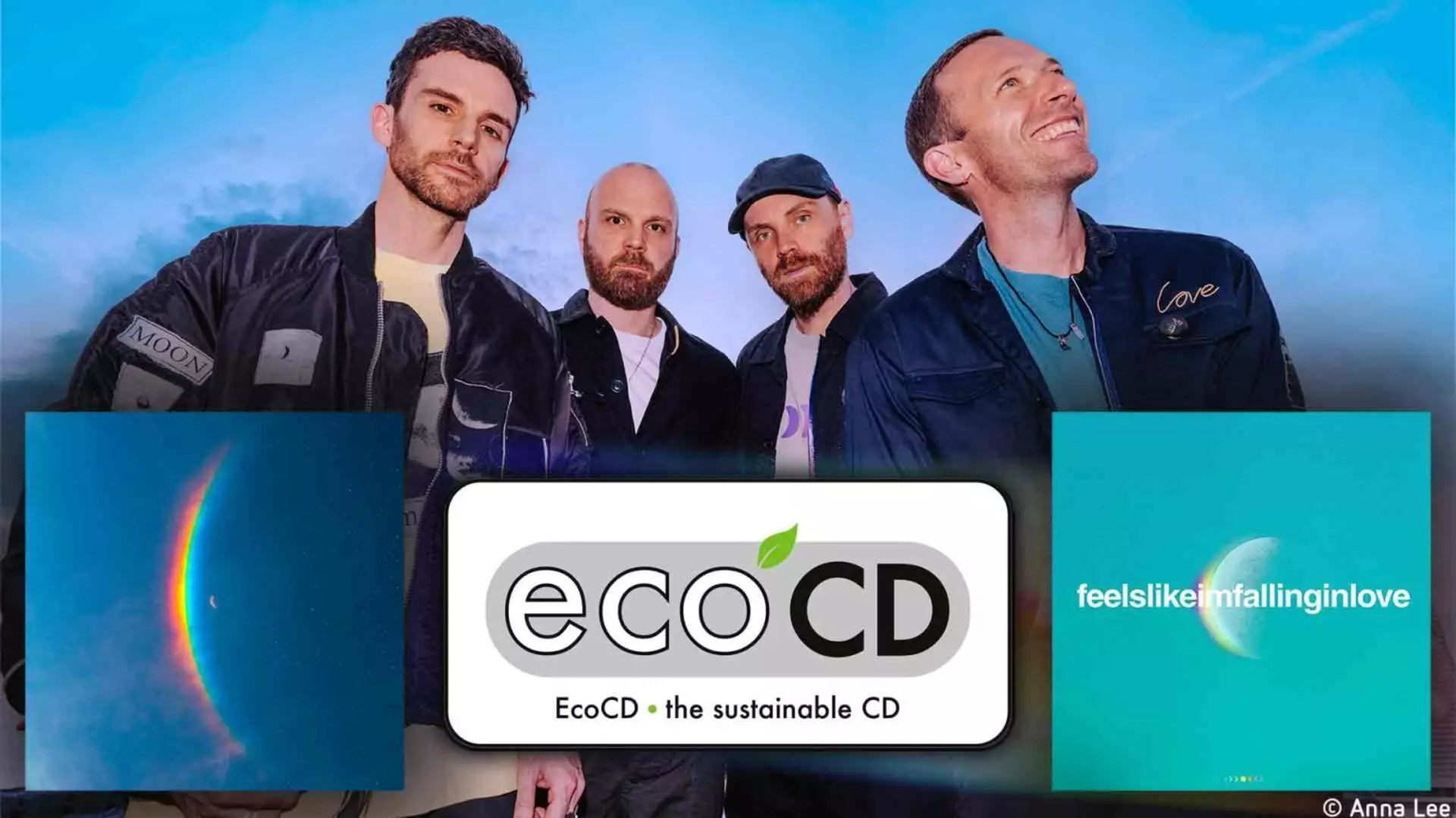 The Band Coldplay with album cover and ecoCD label