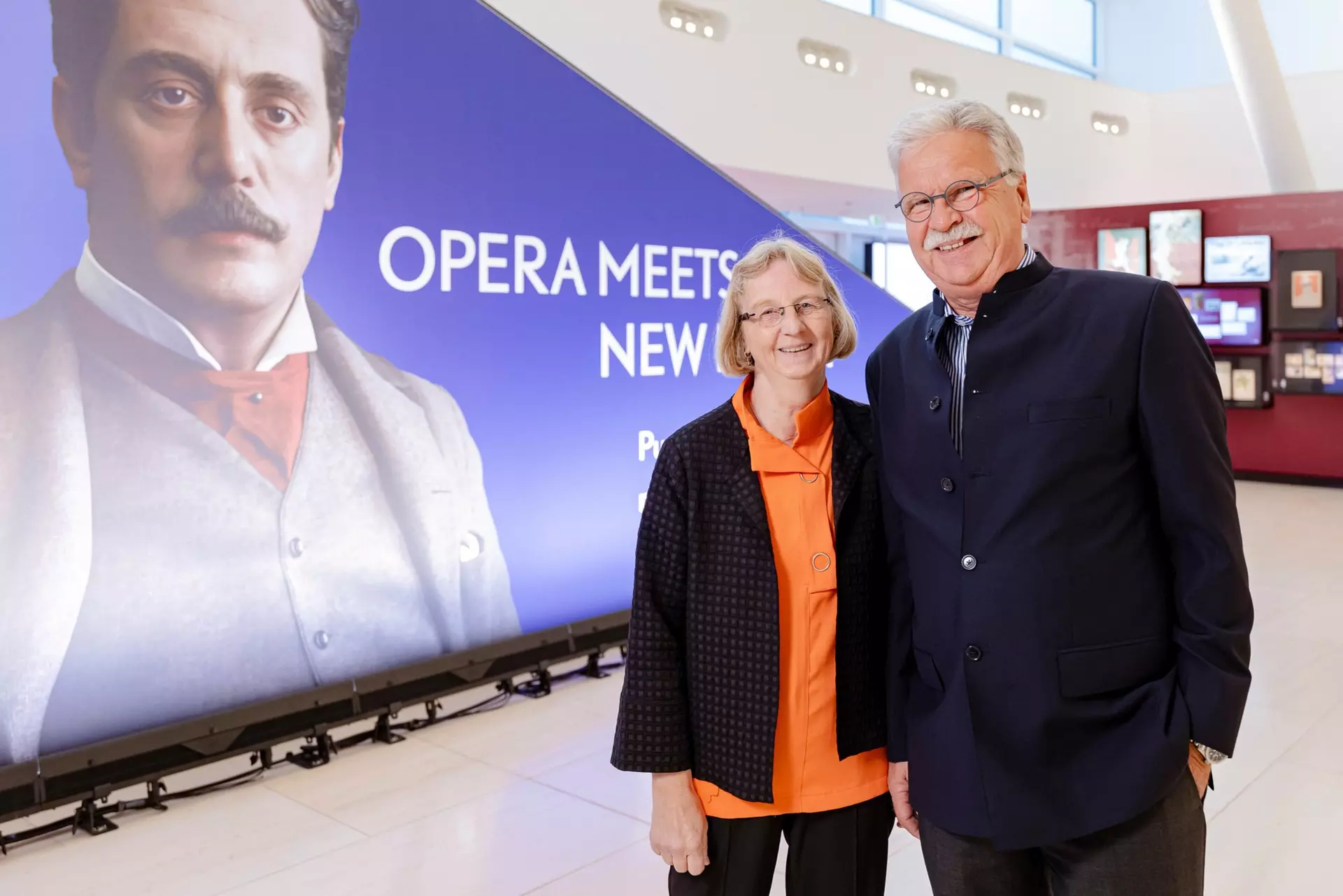 Guests Birgit Klashinrichs and Ernst Wolf