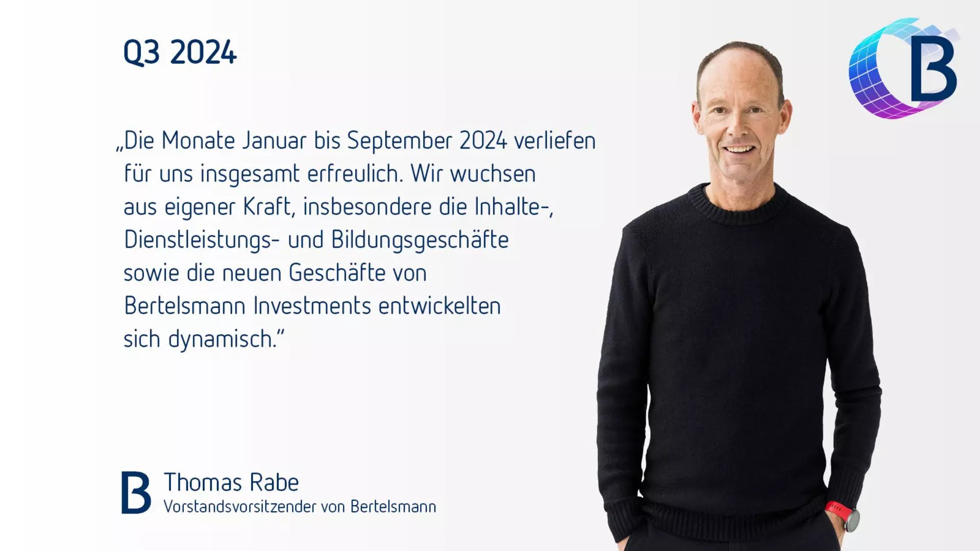 Statement Thomas Rabe