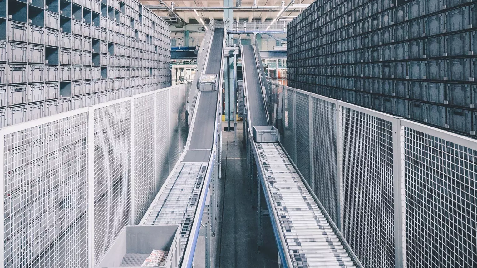 Inside view of the warehouse