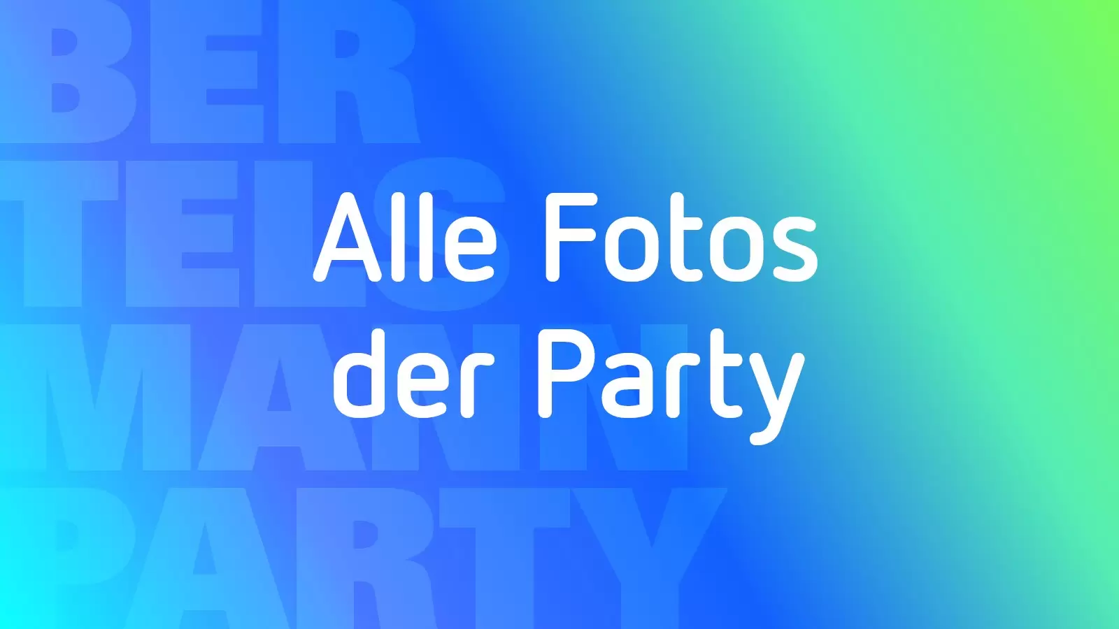 Farbige Kachel mit dem Text Alle Fotos der Party