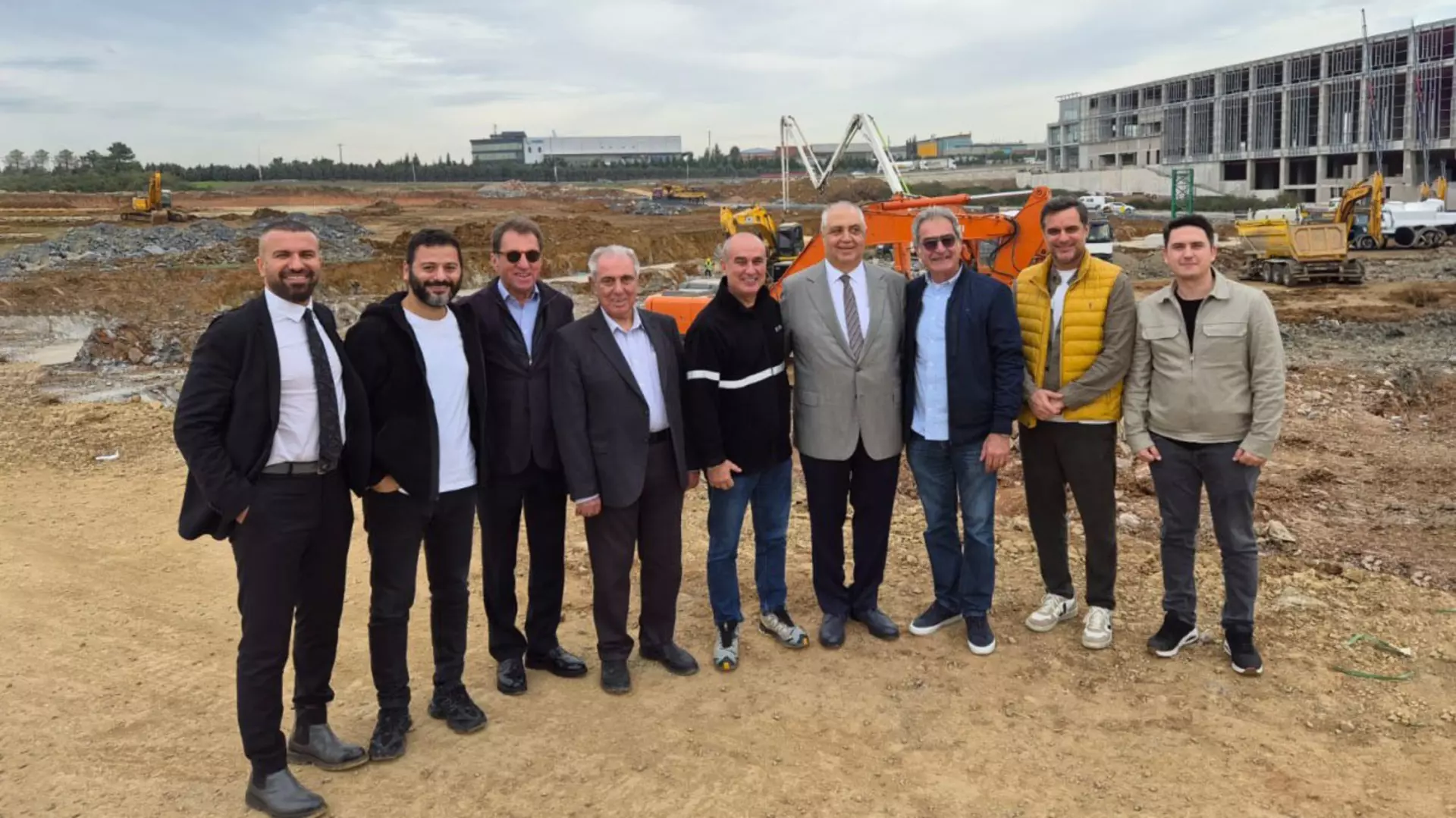 Project team on the construction area