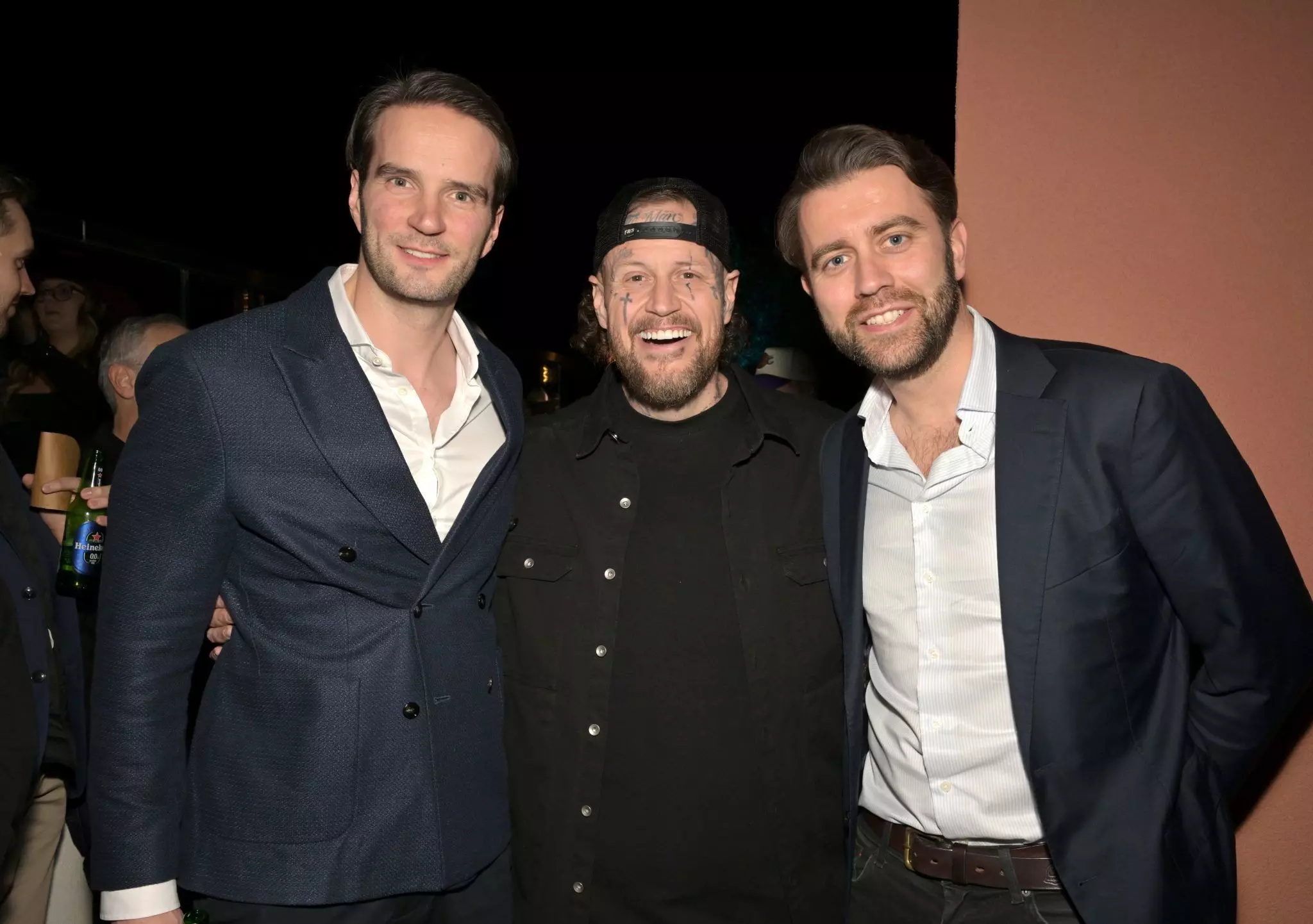 Group shot of Thomas Coesfeld, Jelly Roll and Johannes von Schwarzkopf