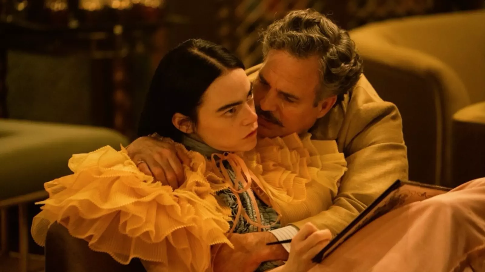 Scene from the film “Poor Things” starring Emma Stone