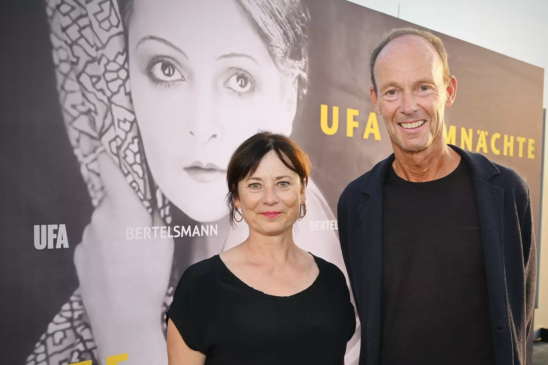 Filmpatin Inka Friedrich und Bertelsmann-CEO Thomas Rabe