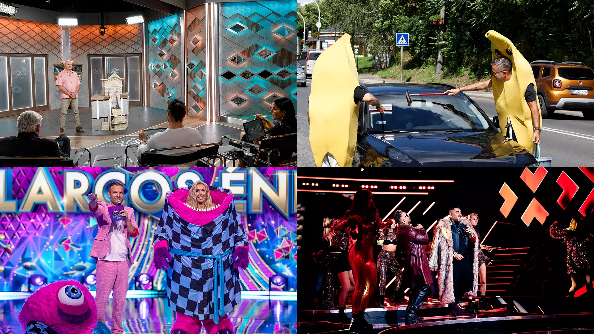 Collage verschiedener Formate von UFA Produkció