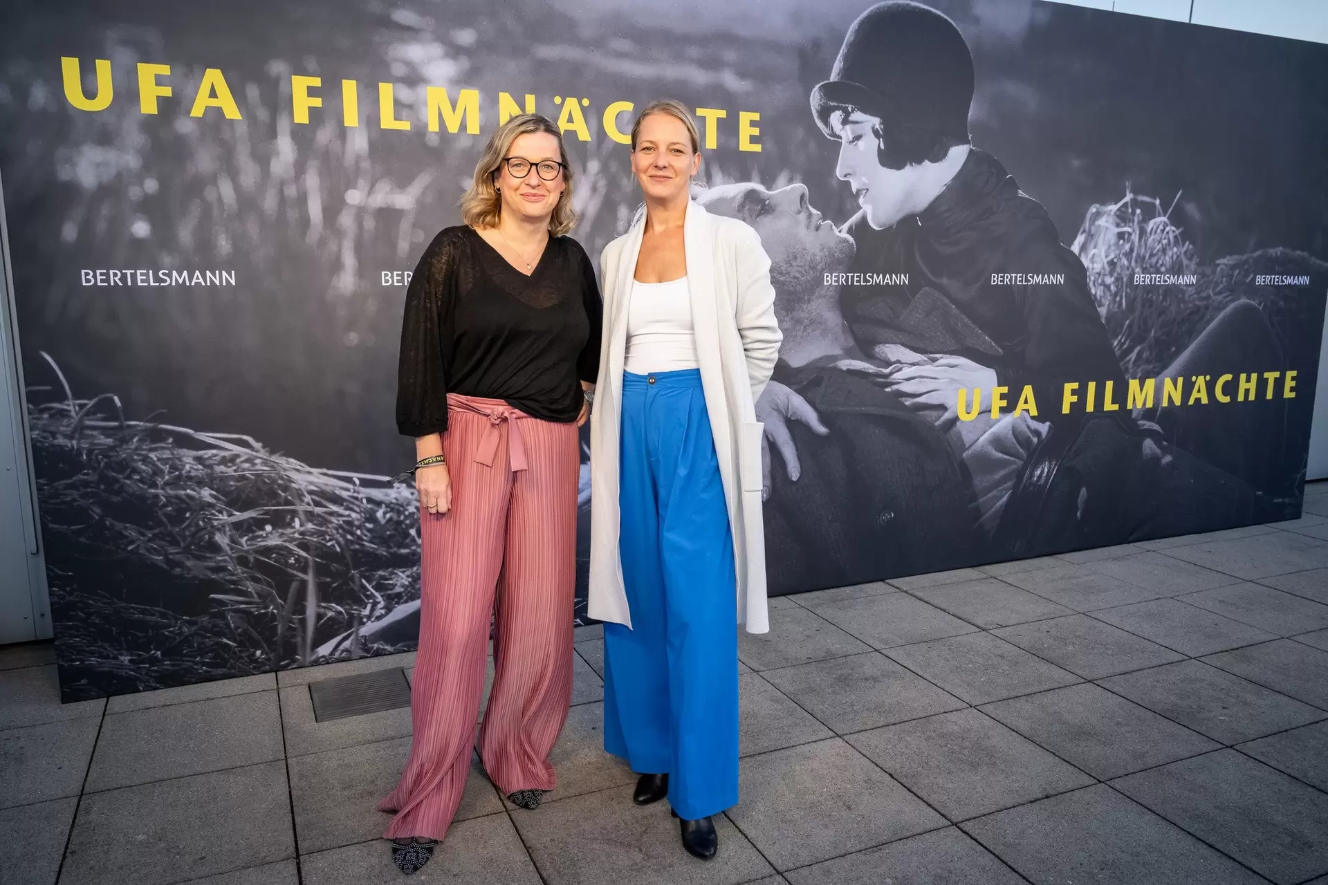Film producer Susanne Mann with Lysann Goldbach at the reception for the 2026 UFA Film Nights
