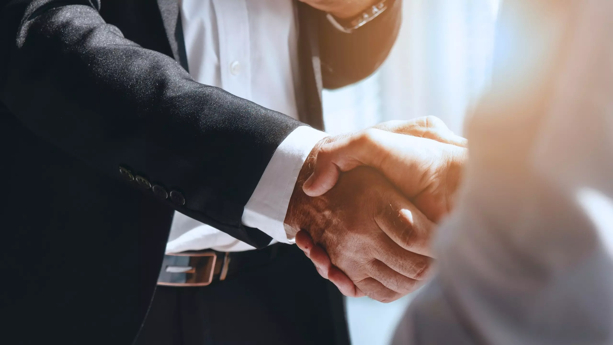 Händedruck im Business-Kontext