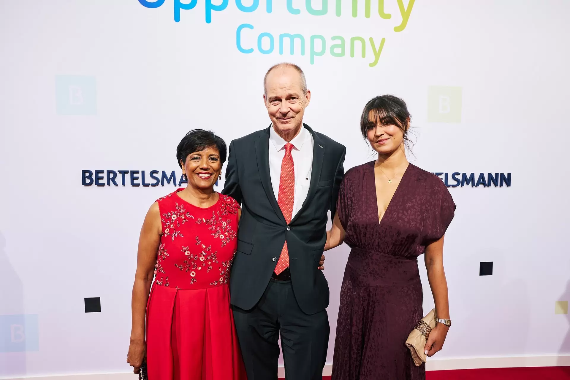 Shobhna, Christoph und Vanessa Mohn at the Bertelsmann Party 2026