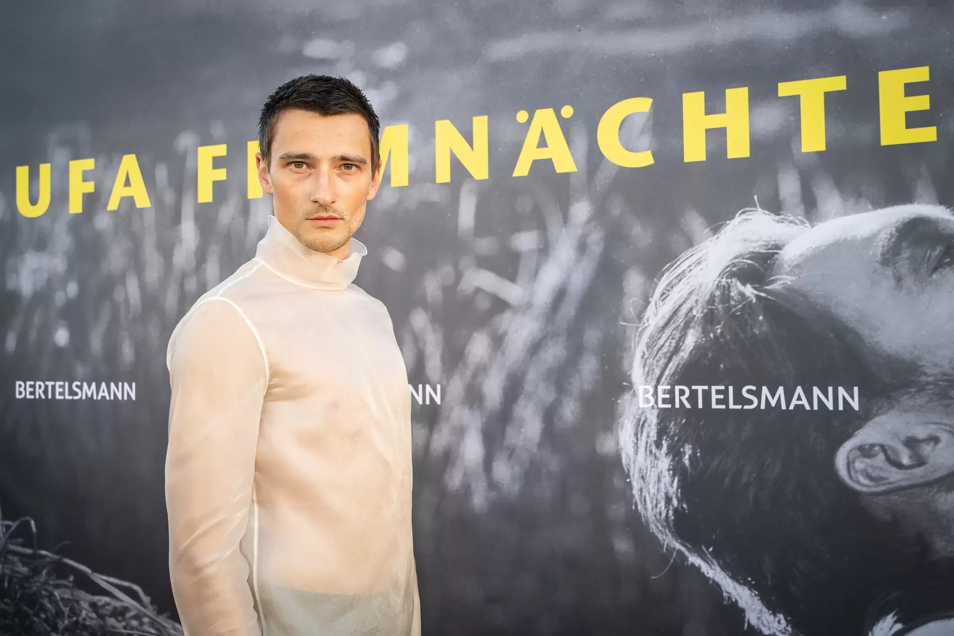 Actor Sebastian Schneider at the reception for the 2026 UFA Film Nights