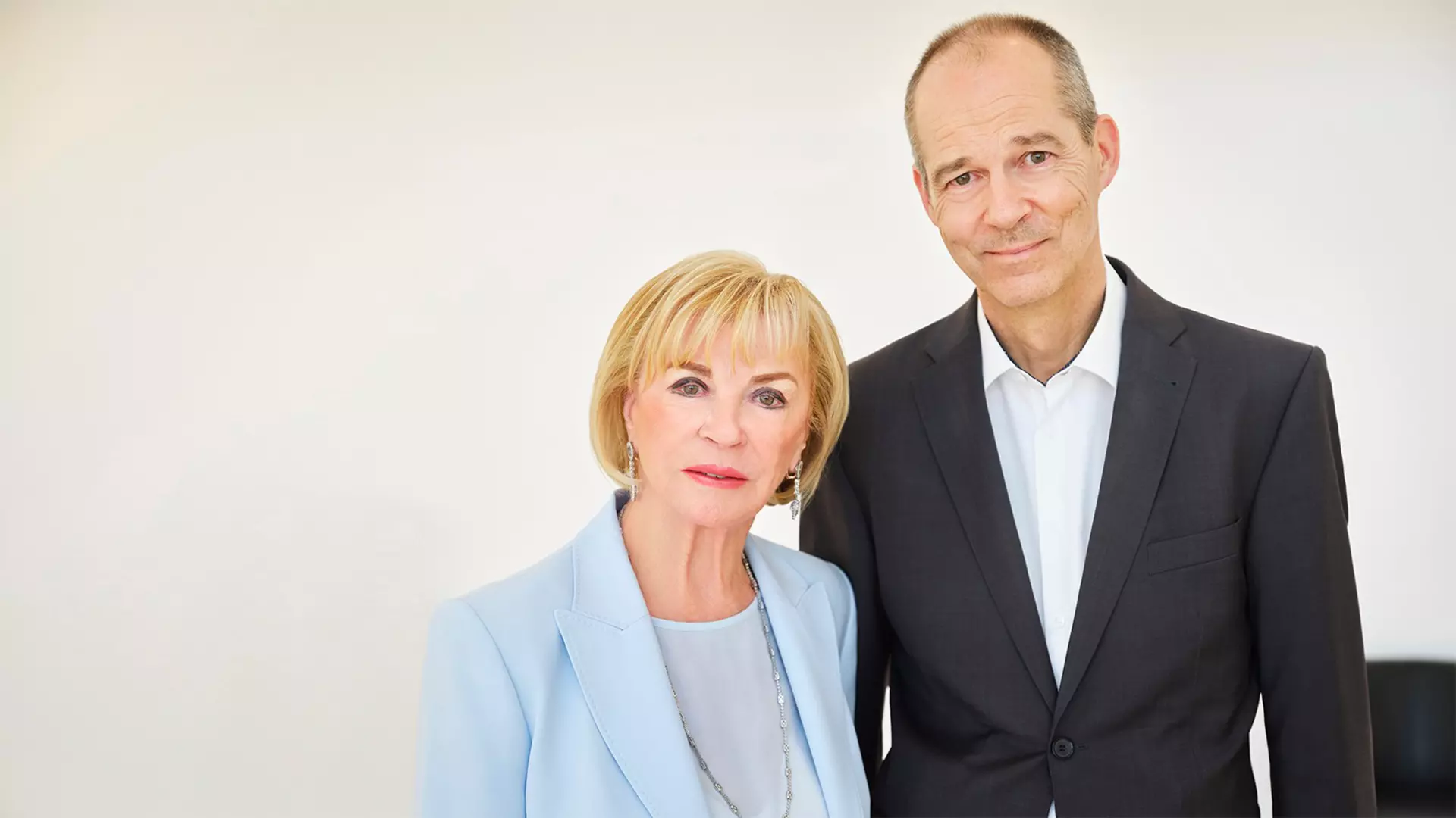 Portrait von Liz Mohn und Christoph Mohn