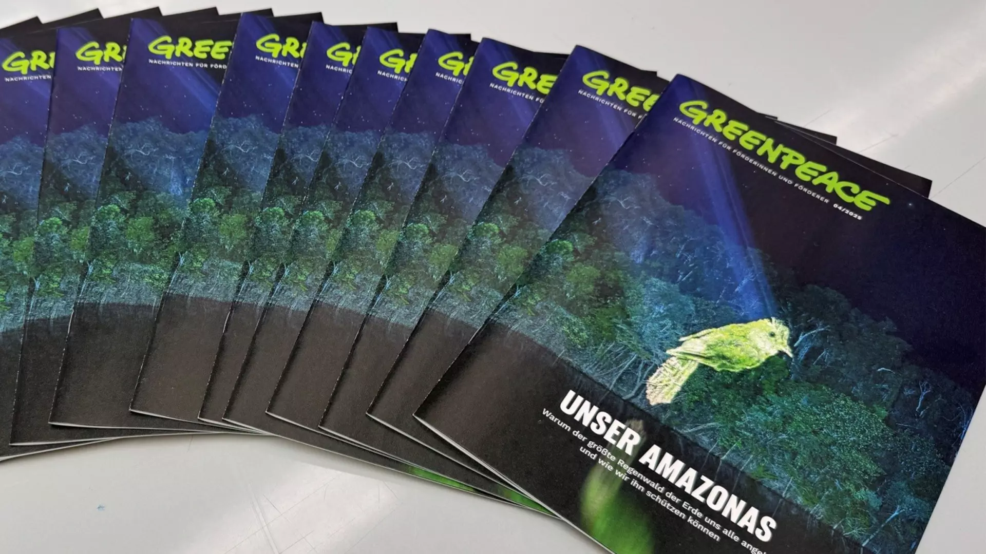Cover of the Greenpeace magazine