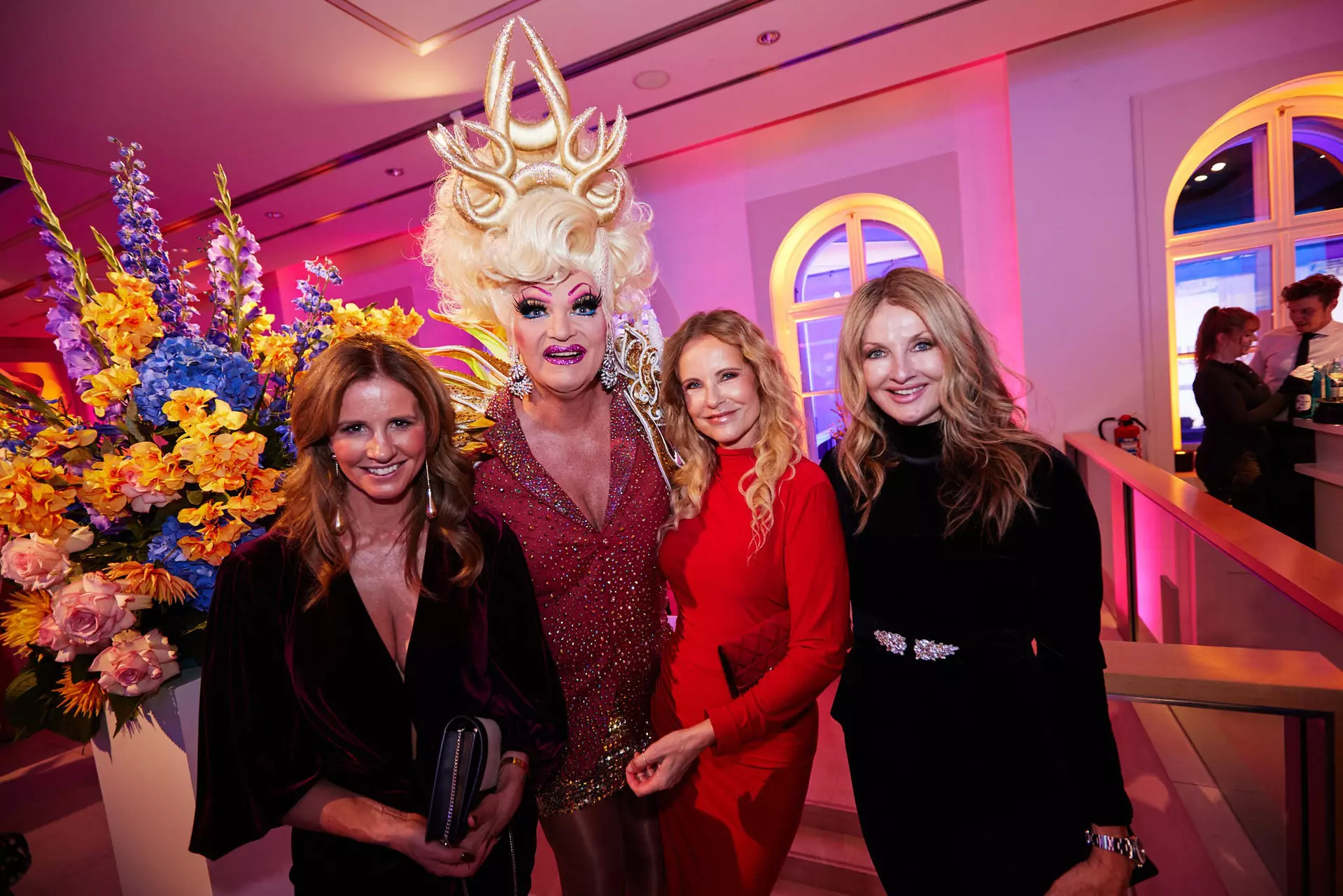 Mareile Höppner, Olivia Jones, Katja Burkhard and Frauke Ludowig